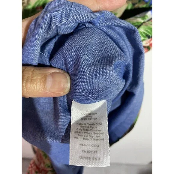 Talbots Dress L-XL? Beachy Tropical Hawaiian Vacation Office Brunch Resort - Picture 8 of 13